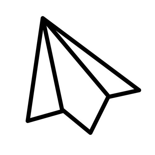 纸飞机简笔画logo,纸飞机简笔画简单又好看