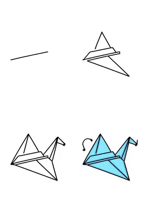 纸飞机简笔画图片绘画,纸飞机简笔画 简单漂亮